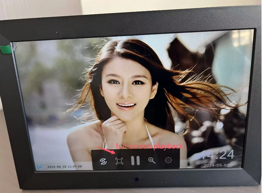 Description Picture 4 of item10 inch Screen LED Backlight HD IPS 1280*800 Digital Photo Frame Electronic Album Picture Music Movie Full Function Good Gift