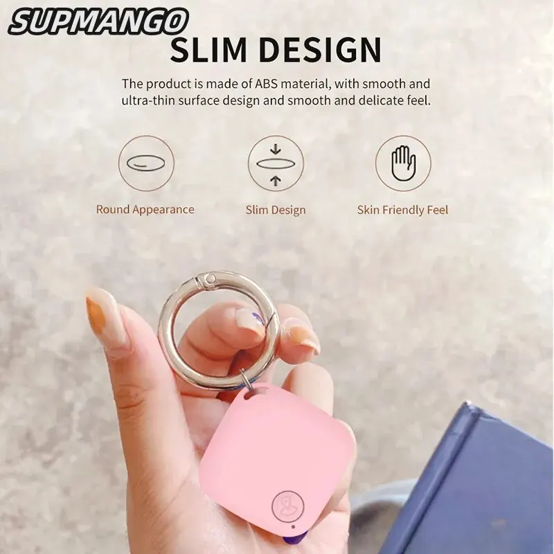 Anti Lost Tracker Mini Bluetooth 5.0 Tracker AntiLost Device Round Pet Kids Bag Wallet Tracking Smart Finder Locator