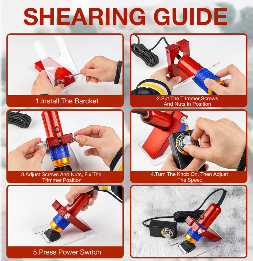 200W Electric Scissors, 110V-220V Carpet Trimmer, Animal Scissors, Tufted Electric Scissors, Home Pet Hair Clipper Set, Tools
