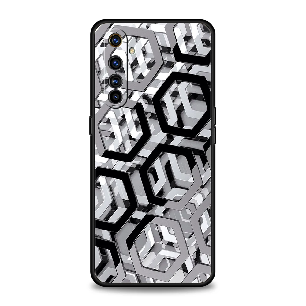 Stylish White Honeycomb Soft TPU Phone Case Cover