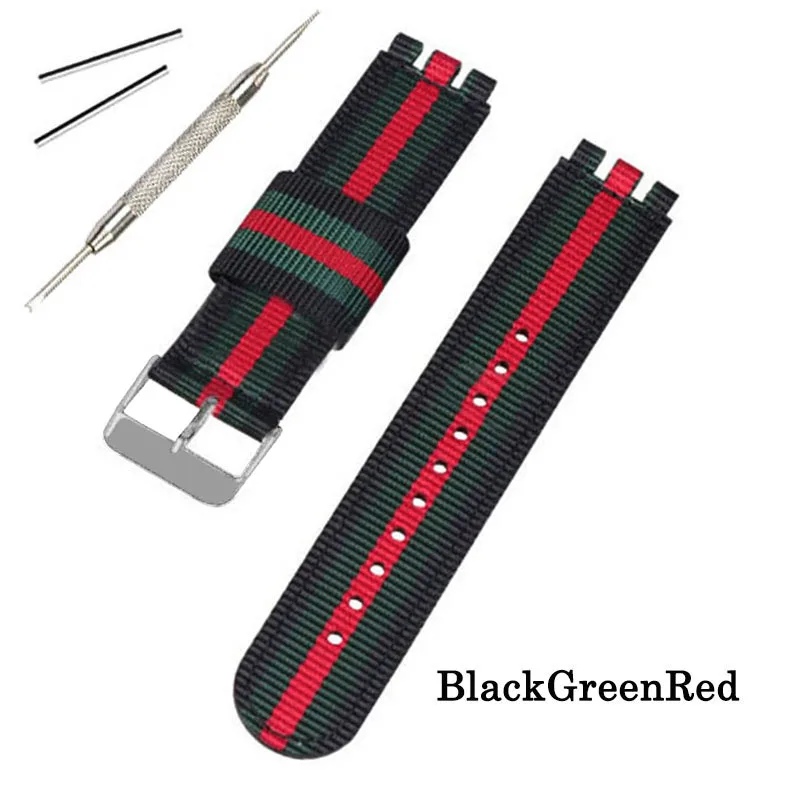 Durable Nylon Canvas Watch Strap - Soft and Comfortable Universal Wristband Replacement in Multiple Sizes