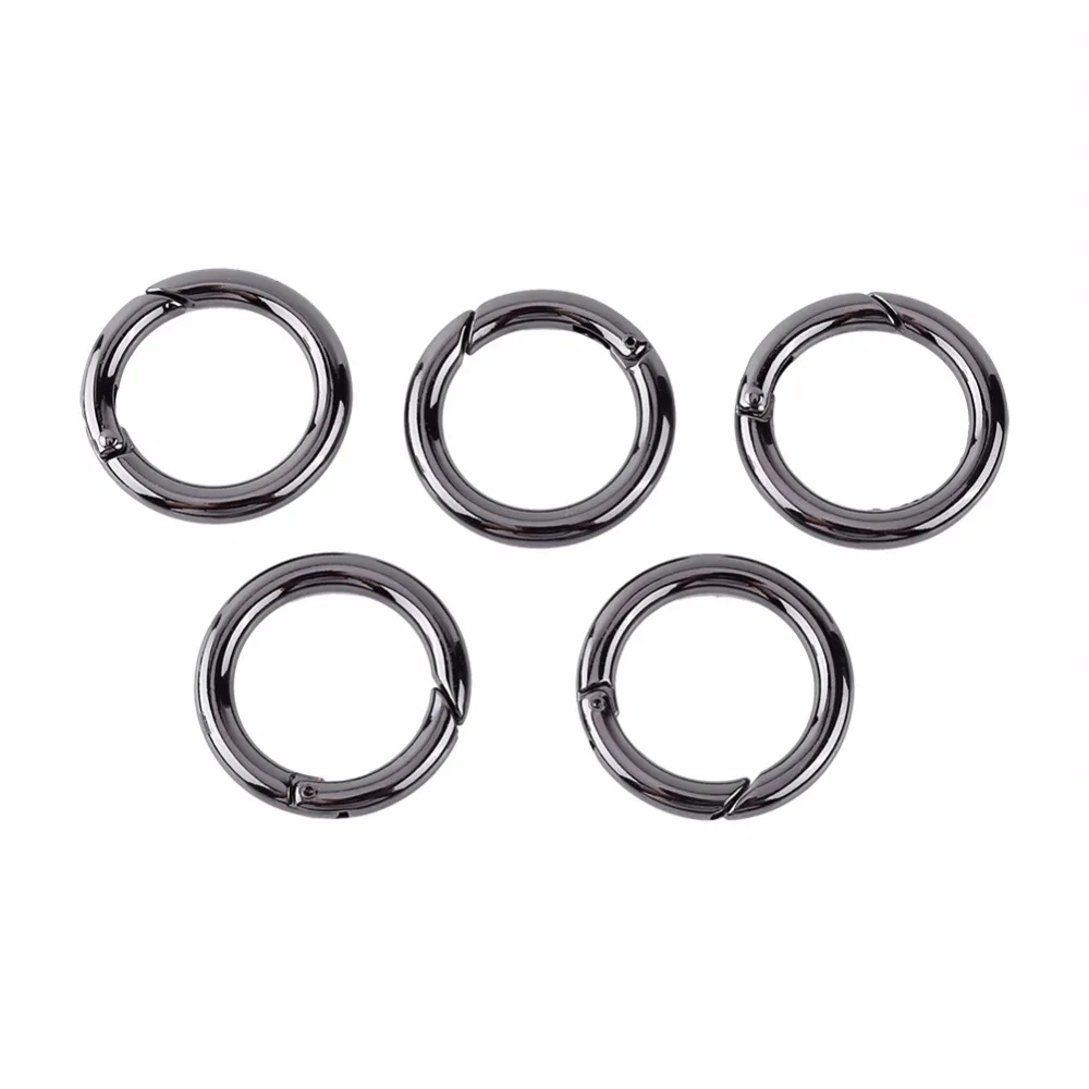 5 pieces/lot Camping Hiking O Shape Outdoor Tools 28mm Zinc Alloy EDC Buckles Clips Carabiner Round Trigger Hooks carabiner clips
