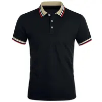 Polo Rayé à Manches Courtes en Coton Respirant pour Homme, Vêtement Décontracté de Couleur Unie, de Haute Qualité, de Marque, à la Mode, pour Bureau, Été 1