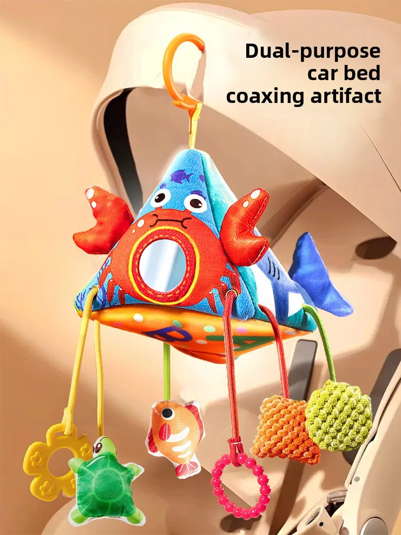 Sonajeros de animales para bebé, cochecito de cama, juguetes con campana, capacidad de agarre para recién nacido, muñecas de entrenamiento, juguete educativo de felpa infantil de 0 a 12 meses