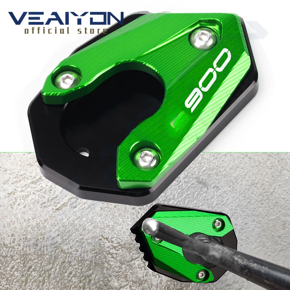 Side Stand Enlarger Plate Kickstand Enlarge Extension Pad For Kawasaki Z650 Z800 Z900 Z1000 Z 650RS 800 900 1000 R / SX