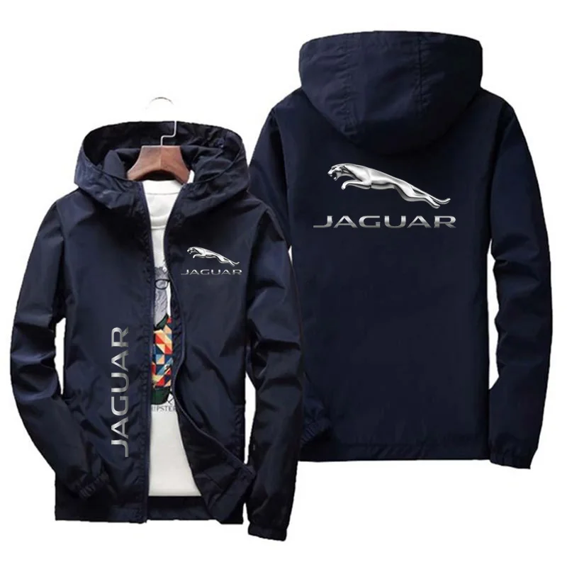 

2024 Jaguar Spring and Autumn New Hoodie Jaguar Car Logo Printed Zipper Coat Men's Hoodie and Sweatshirt Casual Jacket Asiansize