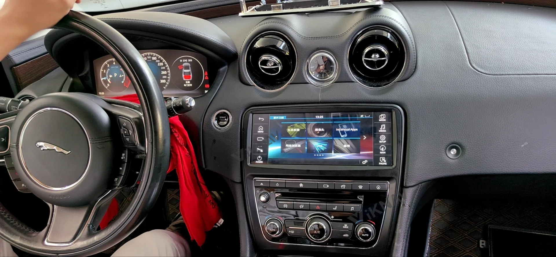 Android head unit For Jaguar XJL XJ 351 Car Radio Multimedia Player 2009-2016 with AC Plane