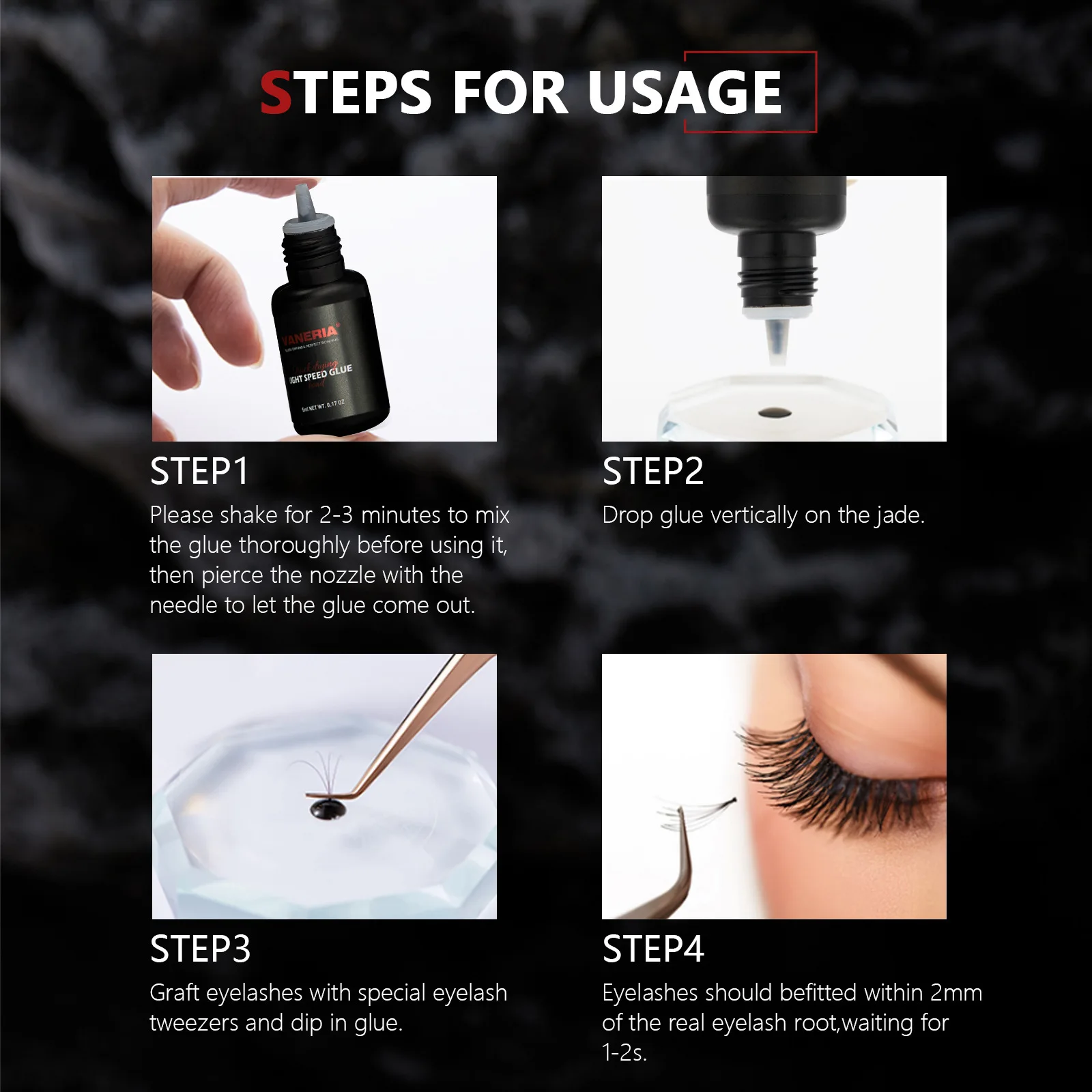 

Fast Drying Quantum Glue NO Stimulate The Grafting of Eyelash Glue Maquiagem Frete Gratis