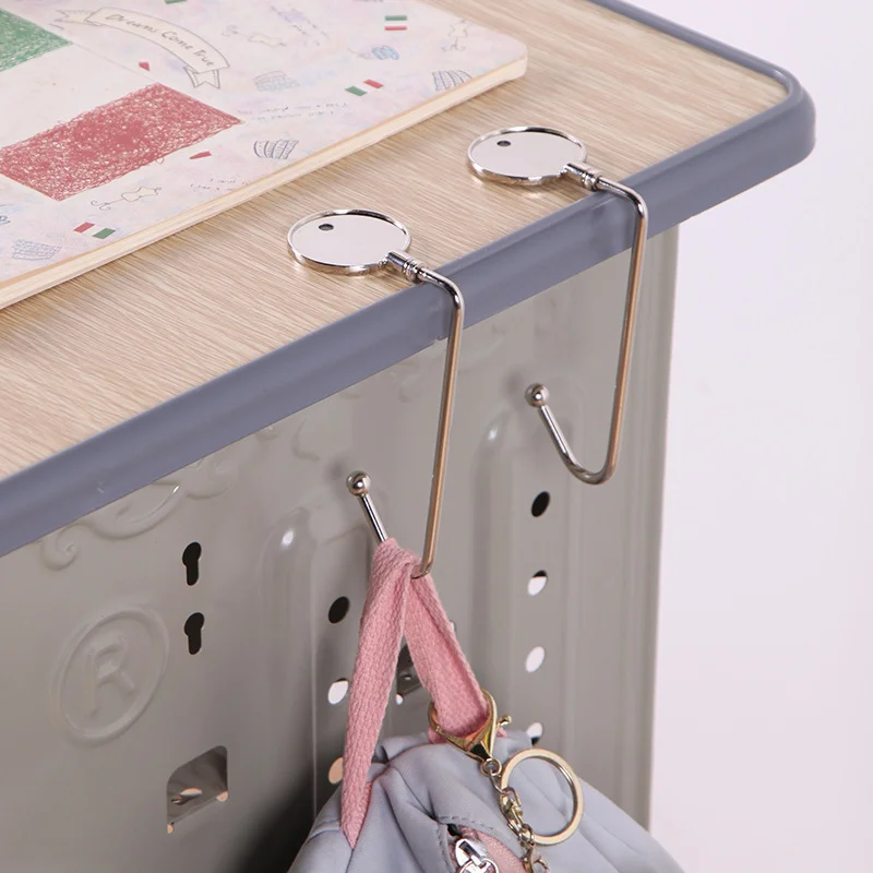 Portable Desk Hook Hanger 1pc for Backpack Bags Storage Kitchen Cabinet Garbage Bag Desk Side Office Organizer Desktop Storage Box Stationery Organizer Stationery Storage Box Desktop Storage Kit
