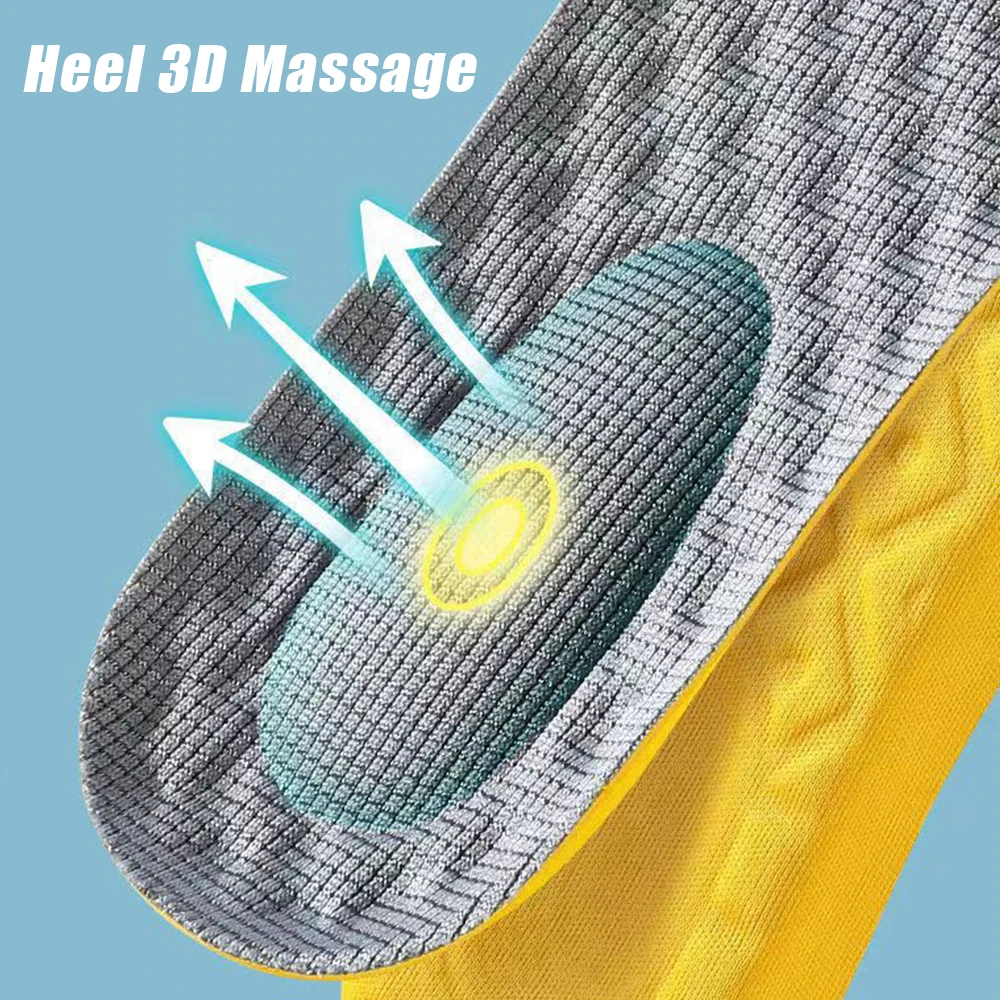 4Pcs Weiche Latex Memory Foam Einlegesohlen Frauen Männer Sport Laufen Fuß Unterstützung Schuh Pad Atmungsaktive Orthopädische Fußpflege Einsatz_voghion.com