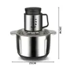 5L Electric Meat Grinder 1000W Multi Household Vegetable Chopper  Food Processor,BPA-free Stainless Steel Mincers for Kitchen 4