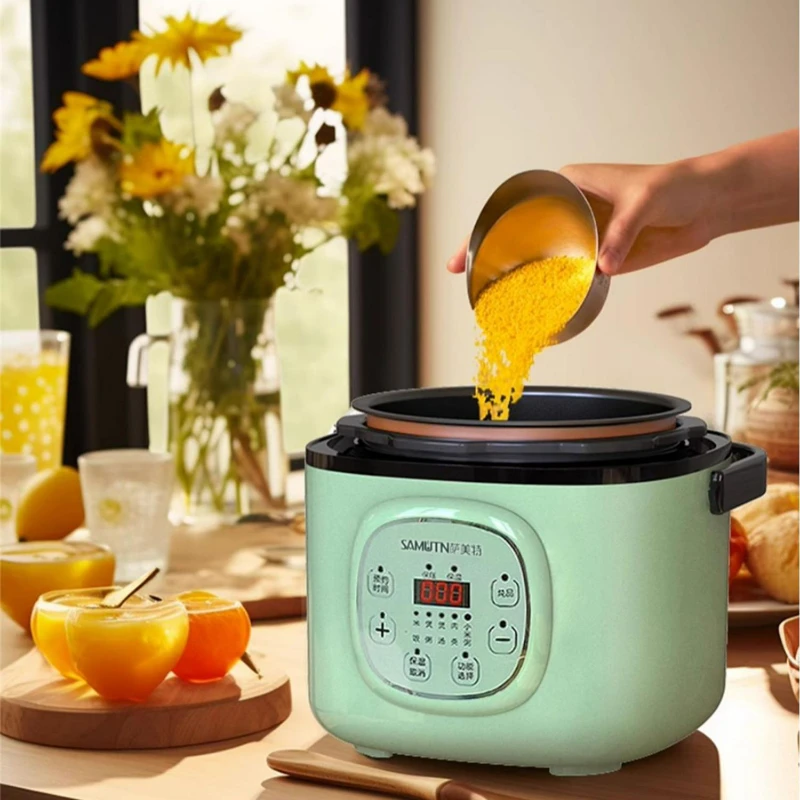 Intelligent Small Electric Pressure Cooker Mini 1-3 People Automatic High Pressure Rice Cookers Medical Stone Paint-Free 5
