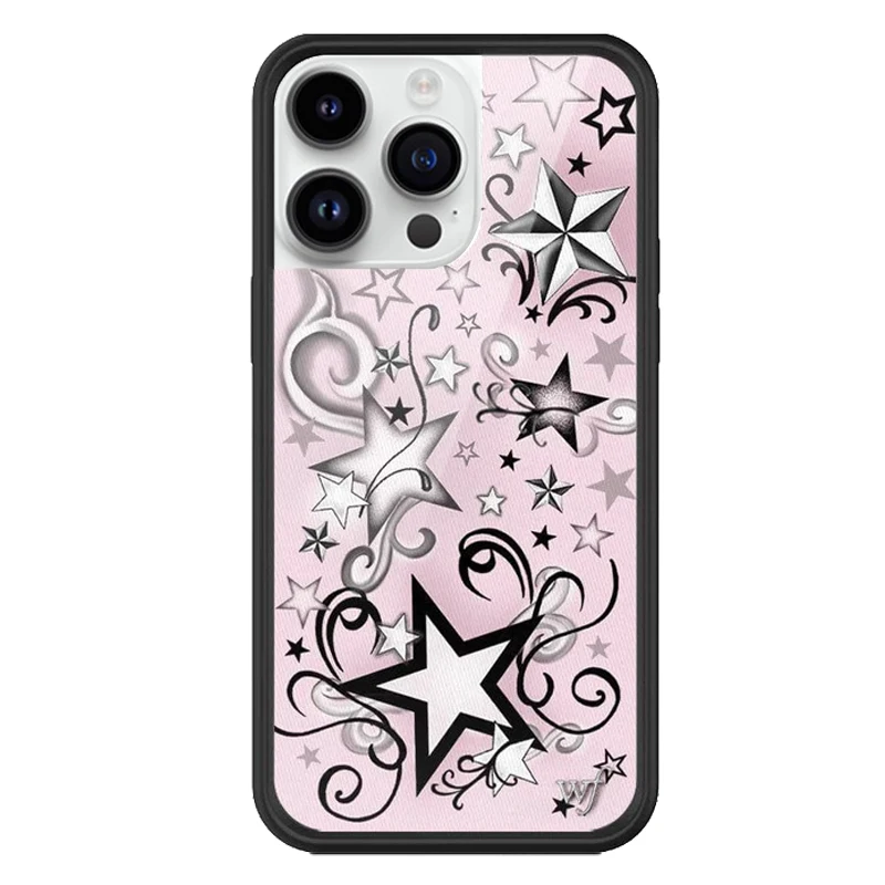 Charming Pink Wildflower 3D Cartoon Phone Case Cover