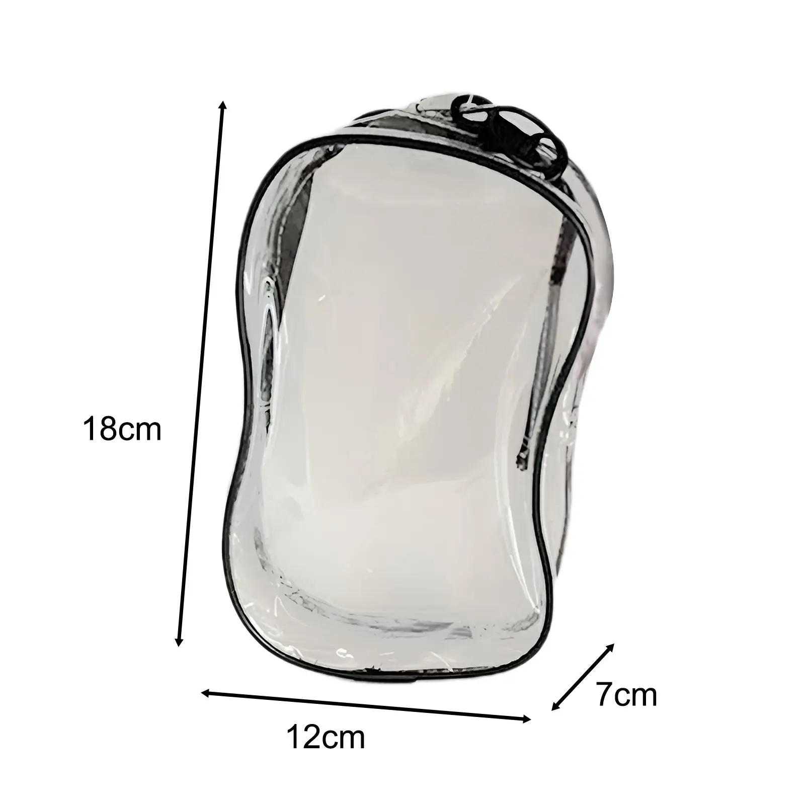 Clear Figure Display Bag Portable Tiny Doll Pouch for 15cm Figure Doll