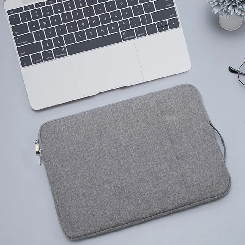 thumbnail image 2 of 13-14 Inch Laptop Sleeve - Shockproof Protective Case For MacBook Air/Pro, Ultrabooks, Chromebooks, Tablets With Front Pocket (Black) 2 of 9