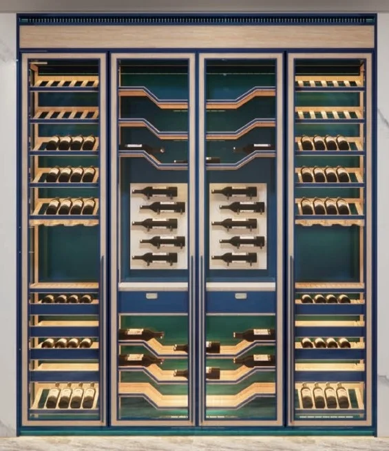 Wine Fridge Chiller Split Type Cooling Unit System Wine Cabinet Multiple Temperature Zone Smart Cooler