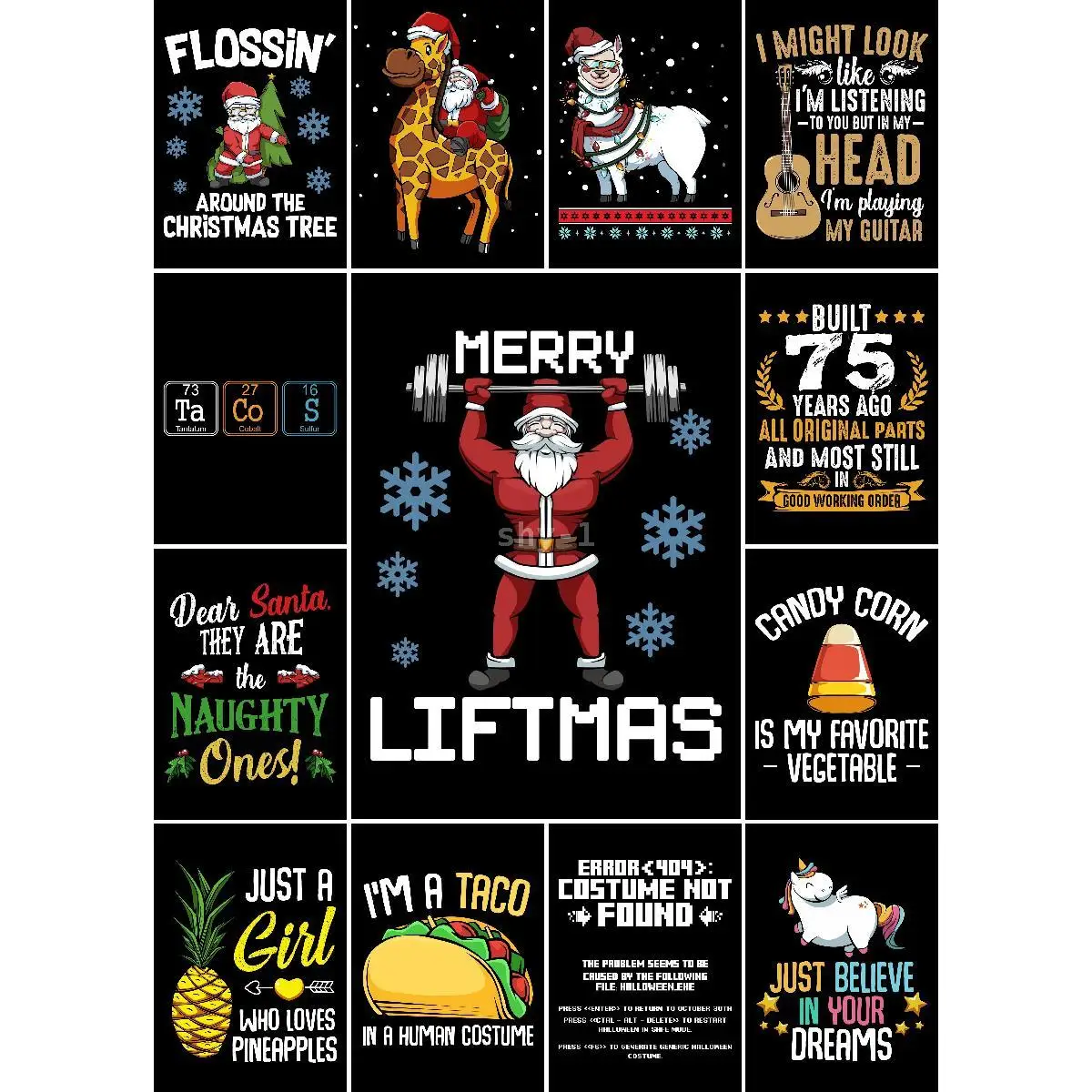 

Рождественский настенный художественный абстрактный постер Merry Liftmas для спортивного зала, Современный домашний декор, принт для любителей интерьера