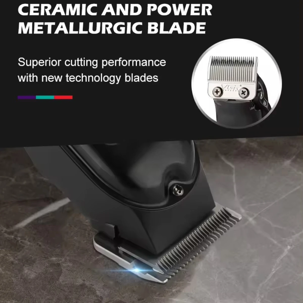 VGR ماكينة تشذيب الشعر احترافي حلاق قابل للتعديل م...