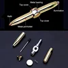 Multifunctional Decompression Finger Rotate Luminous Gyro Pens Toy Fidgets Spinner LED Light Ballpoint Pen Metal Gyro Pen Gift 5