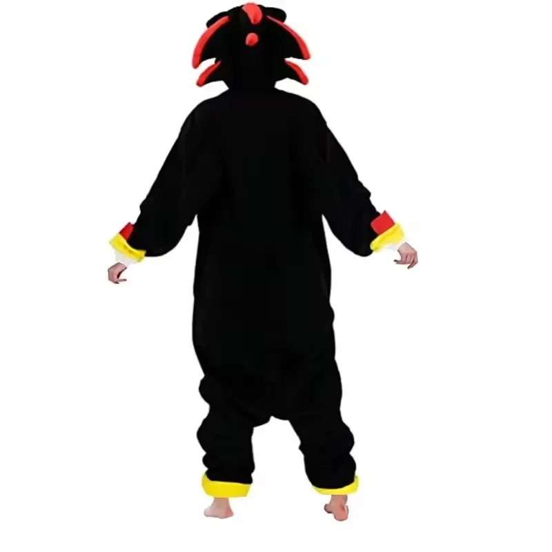Oversized XL Black Shadow Cartoon Pajamas Children Adult Female Male Animal Christmas Hedgehog Cosplay Raccoon Kigurumi Jumpsuit cosplay costumes,children pajamas,kigurumi pajamas