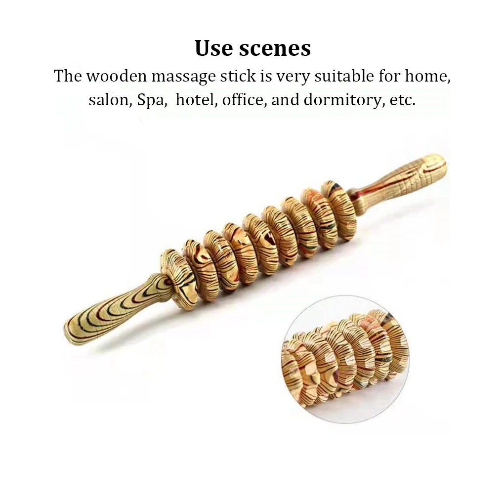 

Massage Roller Body Massager Stick Wheel Shaft Home Travel Neck Leg Sore Muscle Relaxation Supplies Women Girls Red