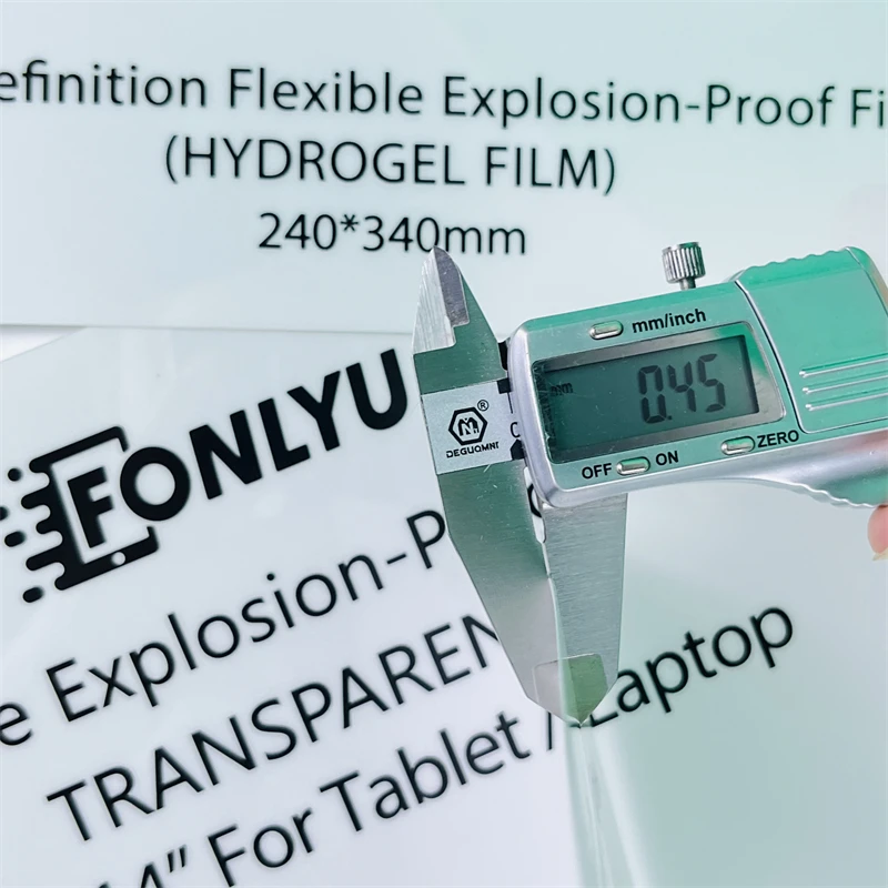 Vormir-tpu Filme Macio para Comprimidos Folhas de Hidrogel Protetor de Tela para Máquina de Corte Fonlyu 14 Polegada Laptop Filmes Flexíveis - Imagem 6