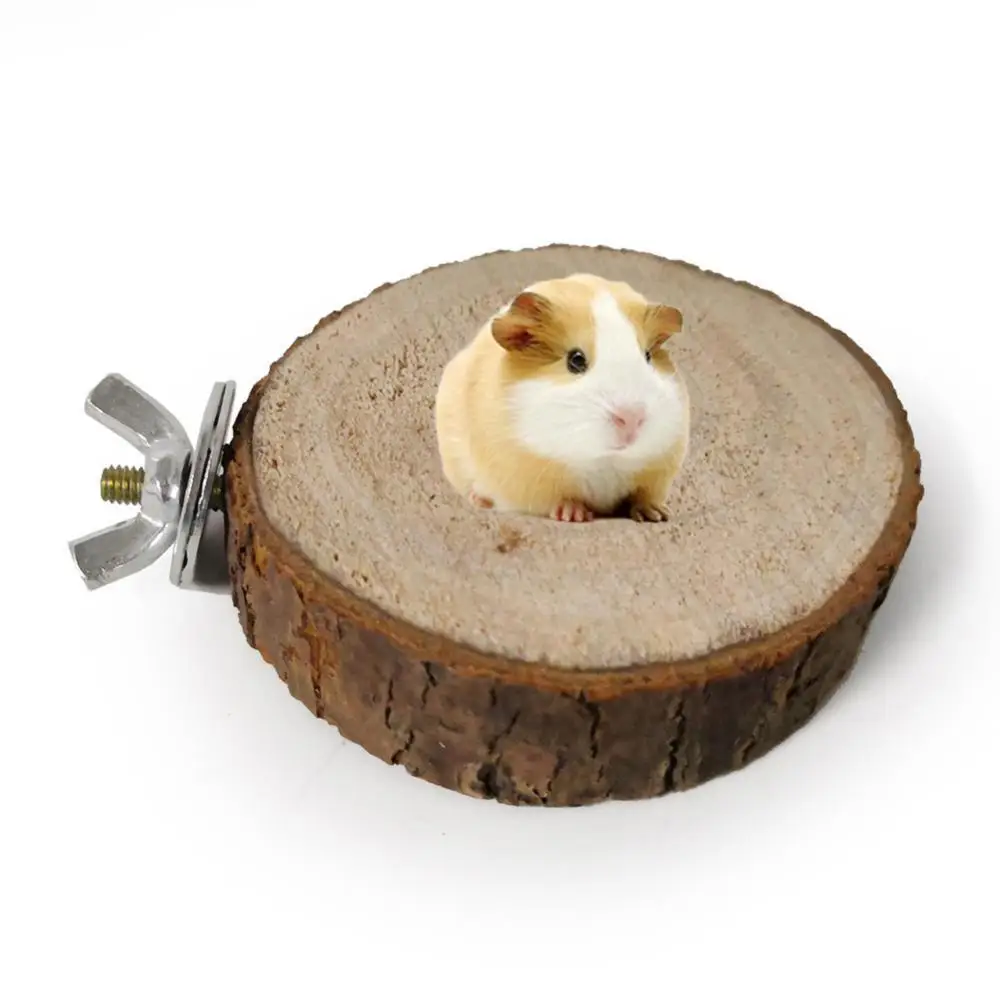 

Wooden Toy Exercise 1/5Pcs Pet Hamster Rabbit Barbell Cotton Rope Snack Molar Toy