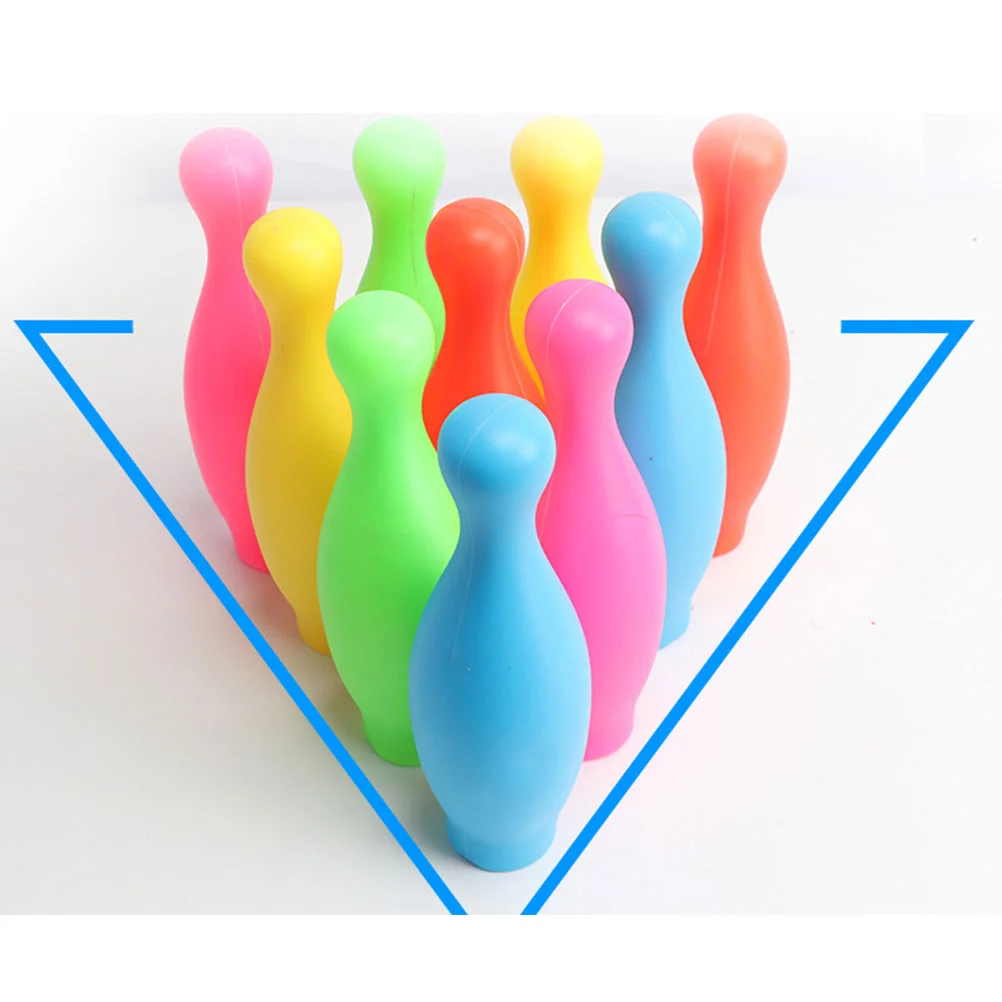 

1 набор игрушки для боулинга, цветные игры для боулинга, Обучающие реквизиты, спортивные аксессуары для дома, детского сада (M)