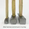 1PC High Quality Durable Construction Metalworking Household machinist hammer Wooden handle Hammer Repair Hand Woodworking Tool 3
