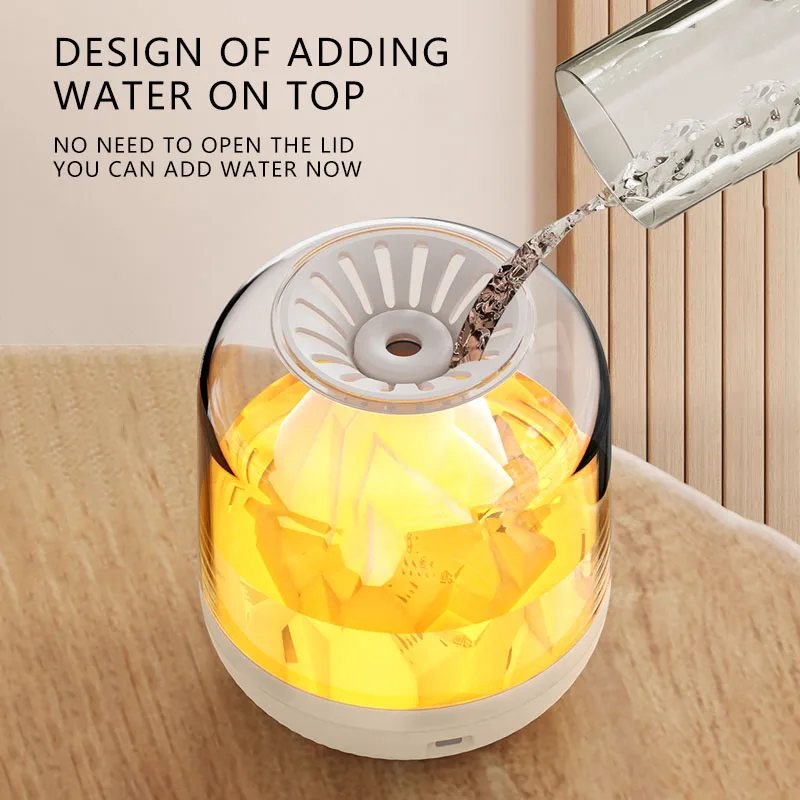 Creative 900ml Volcano Spray humidifier Large Capacity Essential Oils Diffuser Flame  humidifier Home Intelligent Atomizer Table 5