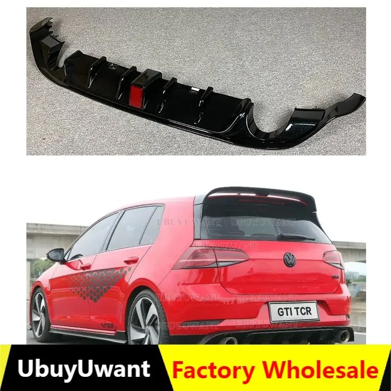 

For Volkswagen Golf 7.5 GTI MK7.5 GTI TCR Car Rear Bumper Diffuser Rear Side Splitter Spoiler Lip for MK7.5 Golf 7.5 Standard