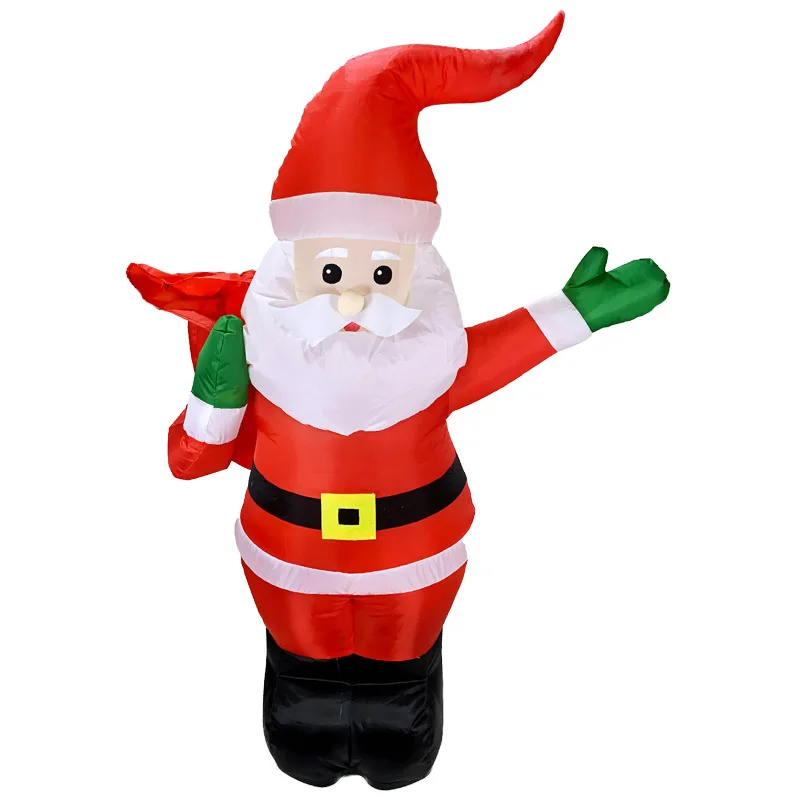 2.4G Remote Control Inflatable Santa Claus Self Standing Electric 360&deg;Rotation Music Toys Kids Christmas Gifts