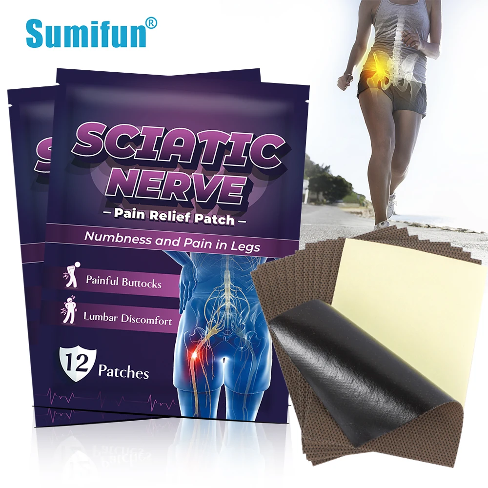 24pcs Sumifun Sciatica Relief Medical Plaster Lower Back Heat Patches