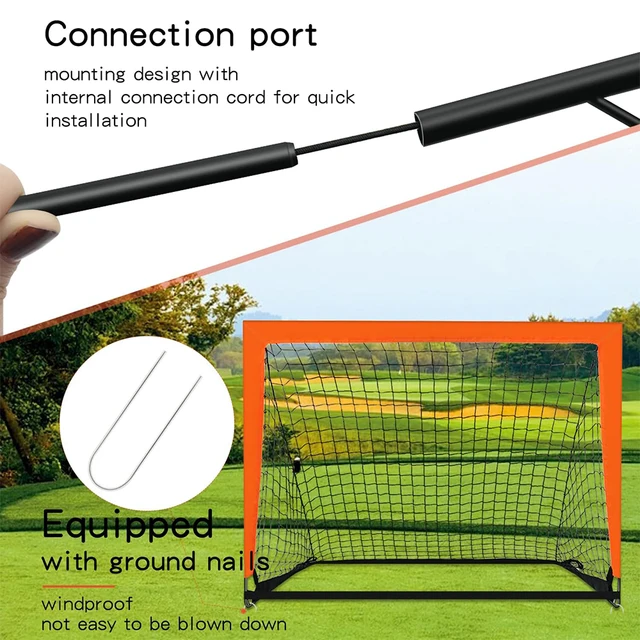 Portable Soccer Goals for Backyard Foldable Mobile Training Football Net for Kids Soccer Goal Indoor Outdoor Pop Up Soccer Goals 6