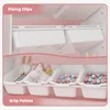 Children's Bookcases Kids Toy Storage Organizer 4-Tier Toy Organizers W/8 Removable Storage Bins Kids Bookshelf and Toy Storage 5