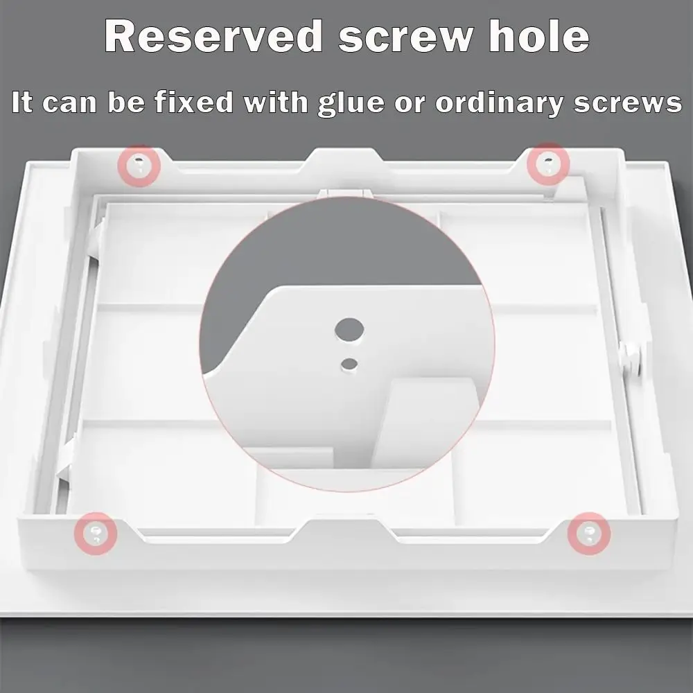 Universal White Access Panel Door Plastic Removable Opening Flap Cover Plate Inspection Hole Doors Wall Ceiling access panel