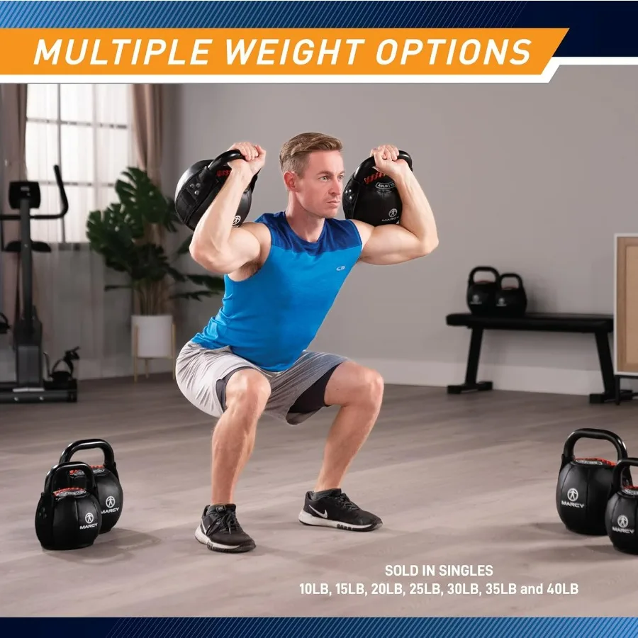 Strength Training Soft Kettlebell with Handle for Weightlifting, Conditioning, Strength and core Training 25 lbs