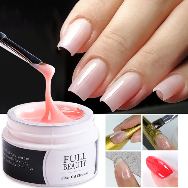1Box Nail Extension Gel Pink White Clear Poly Builder UV Gel For Nails Finger Extensions Form Tips French Nail Art Tool LY1623-1 1