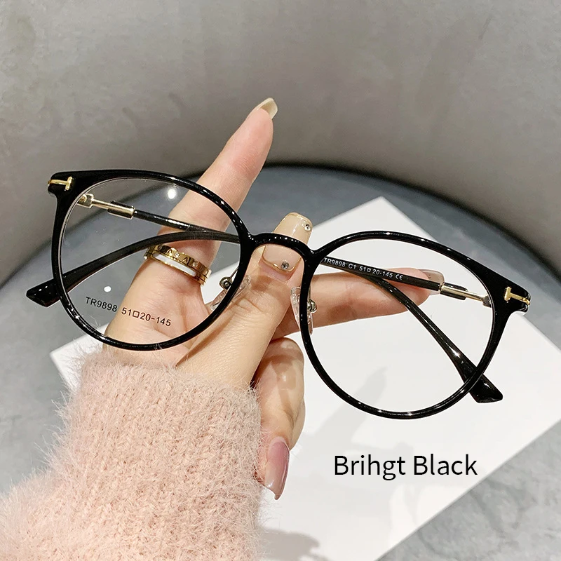 Optical Glasses Frames Men Women Retro Round TR90 Alloy