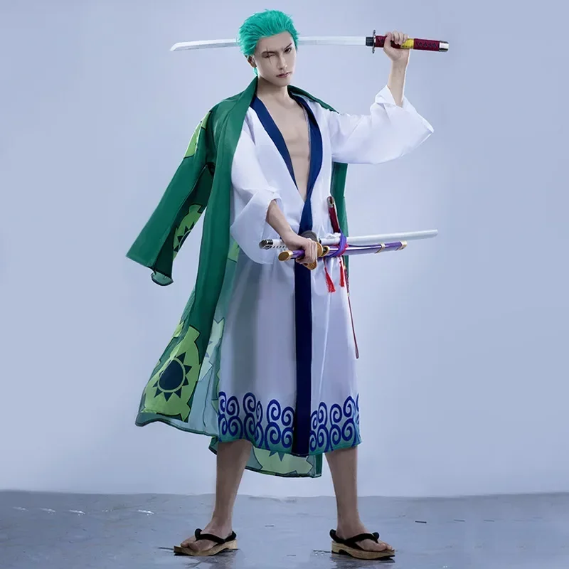全シリーズアニメロロノア・ゾロコスプレ衣装制服グリーンコート