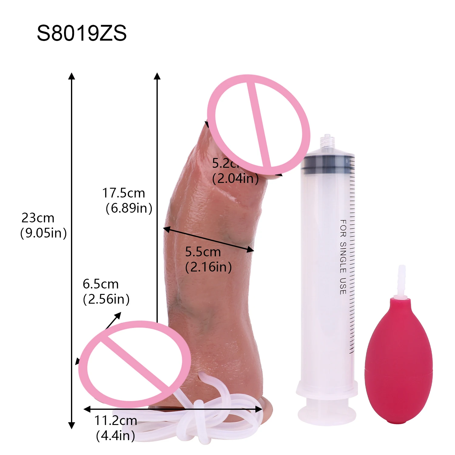 Thick Squirting Penis Large Silicone Ejaculation Realistic Dildo Sucker Skin Touch Anal Sex Toy For Women Masturbate