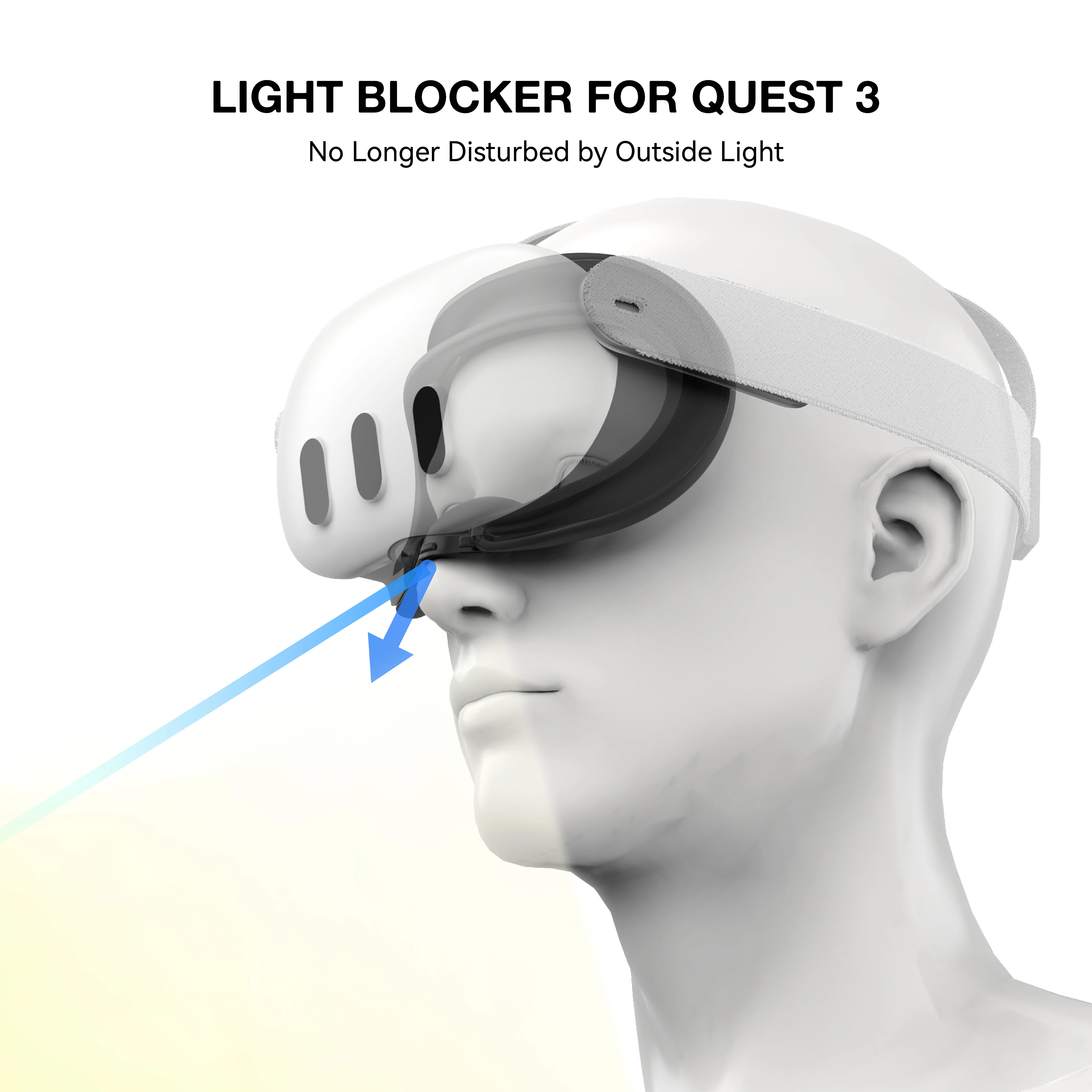 APEXINNO VR Silicone Face Pad Cover and Anti-Leakage Nose