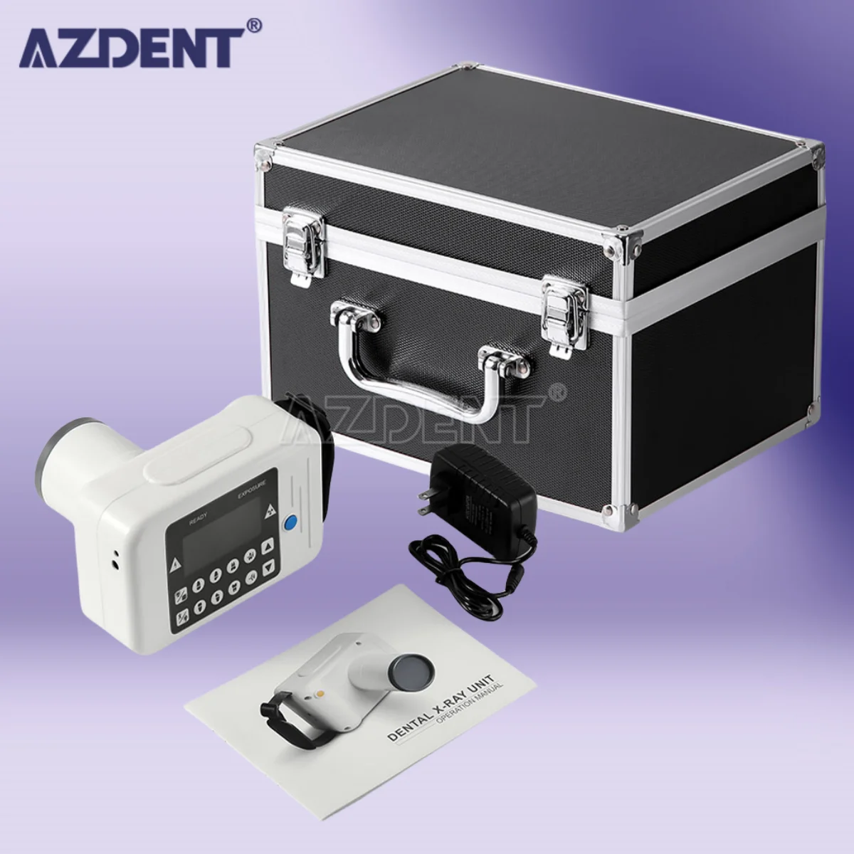 

AZDENT 2023 Portable Dental X-ray Machine High Frequency Digital Sensor X Ray Film 105mm Distance Dentistry Equipment Tools