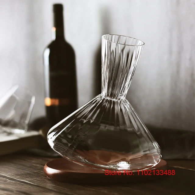 Balance Wine Decanter With Wooden Base