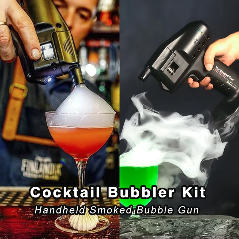 Cocktail Bubble Maker Kit, Flavour Blaster, Elektrisch Cocktail Bubble Rookpistool, Draagbare Roker Infuser Handheld Koud Roken Roker, Rookpistool voor Koken
