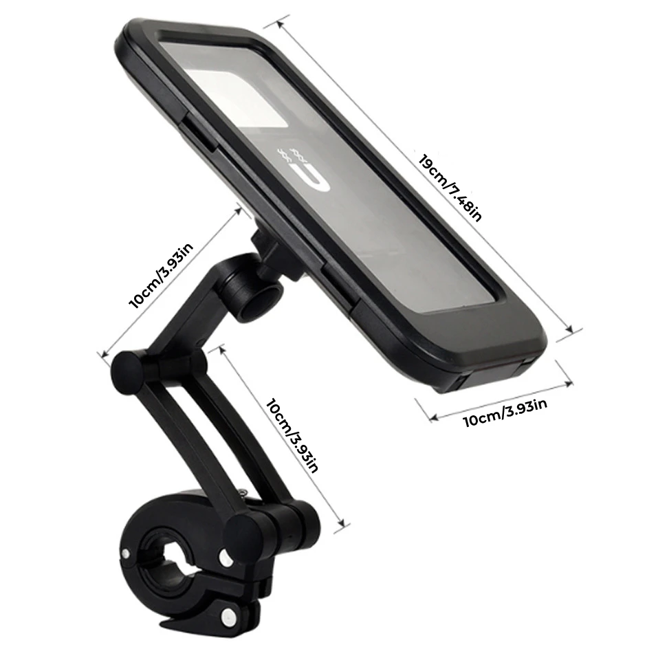 Adjustable Waterproof Bike Phone Holder Motorcycle Electric Bicycle GPS 360° Magnet Case Cell Phone Support Mount Bracket Bag