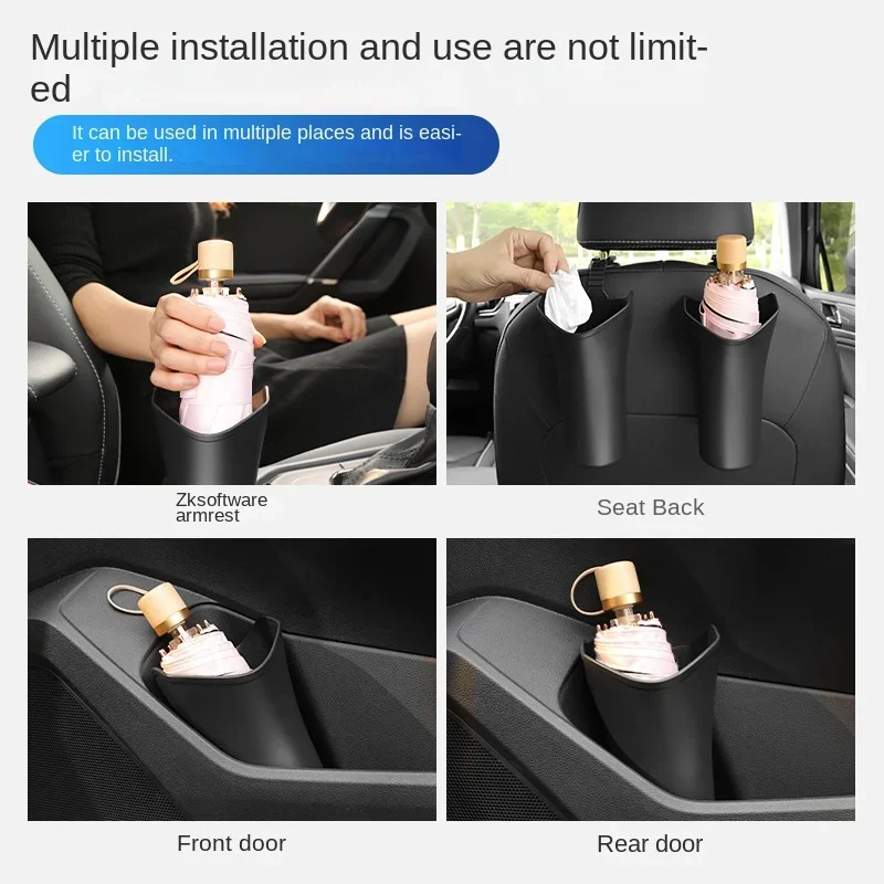 Car Storage Box Umbrella Holder Car Umbrella Storage Full Automatic Umbrella Bucket Rain and Sun Dual Purpose Car Inside