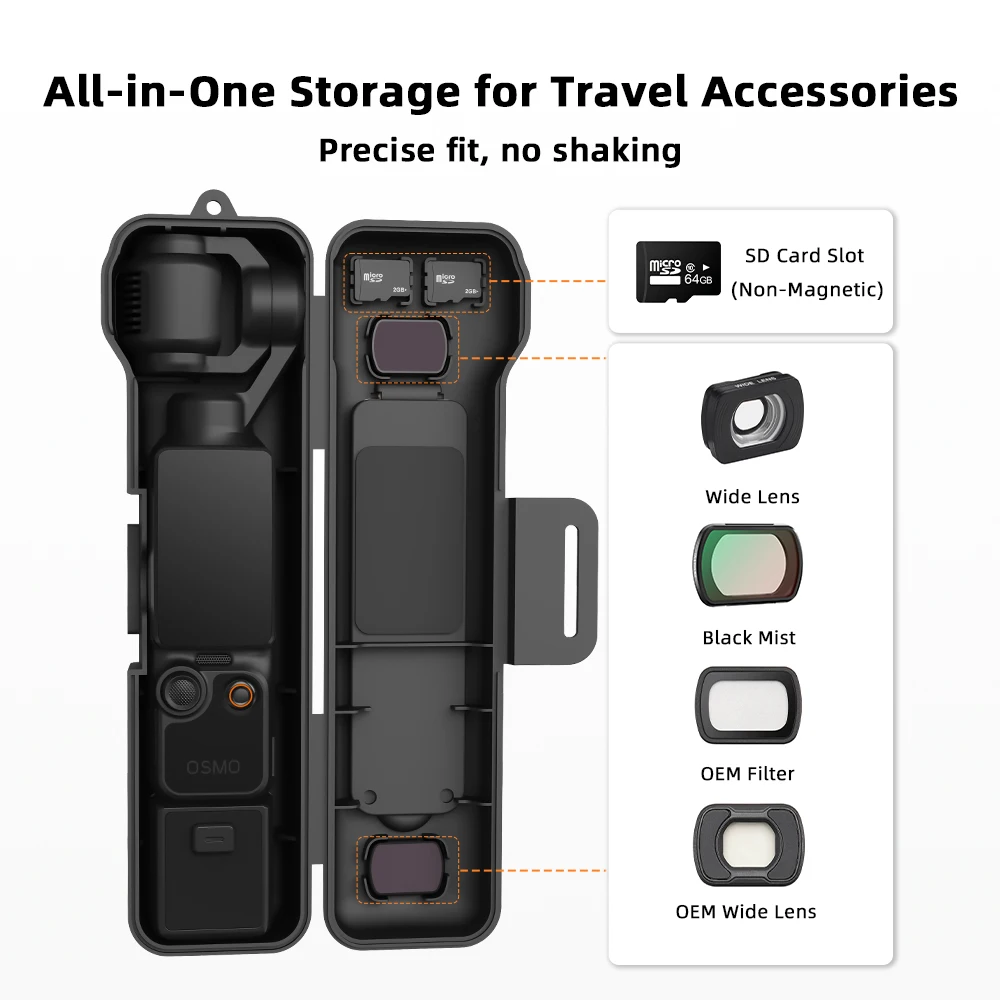 Durable Protective Hard Case with Strap