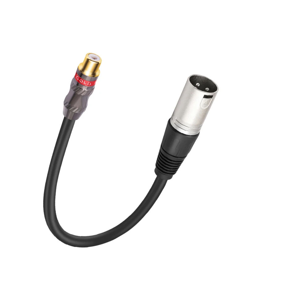 CGF XLR 3 Pin Maschio Femmina A RCA Femmina Presa Adattatore Audio Convertore Connettore HIFI Supportato Per Altoparlante Microfono - Foto 12