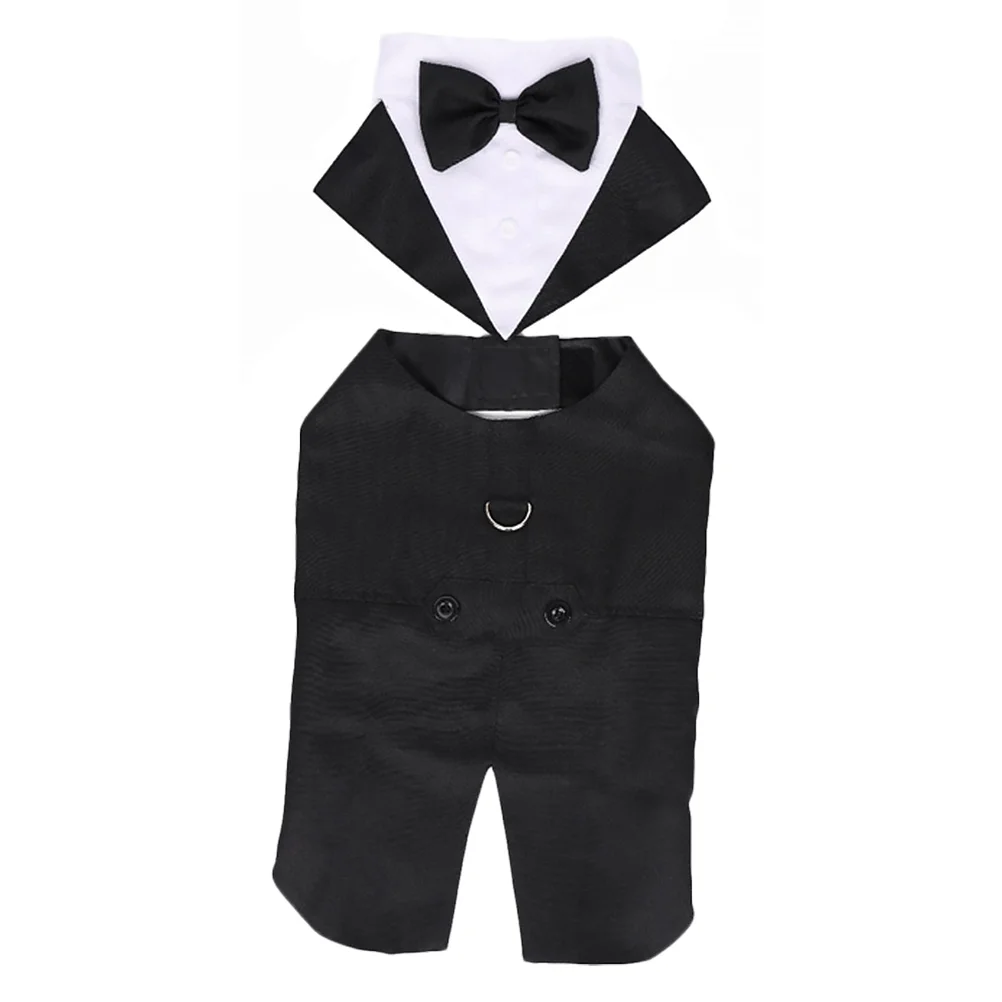 

Tuxedo Suit Dog Shirt Puppy Pet Stylish Suit Bow Tie Costume Wedding Formal Tuxedo Pet Bow Tie Tuxedo Party Show Wedding Suit